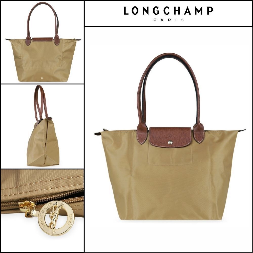 【Longchamp】Le Pliage Original L Tote Bag Chamois