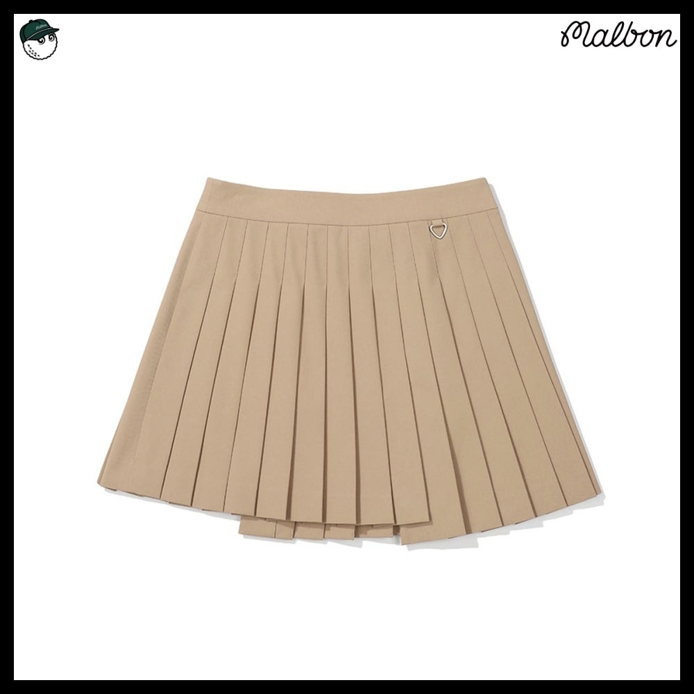 【Malbon Golf】Unbalanced Wrap Skirt WOMAN 3 Colors