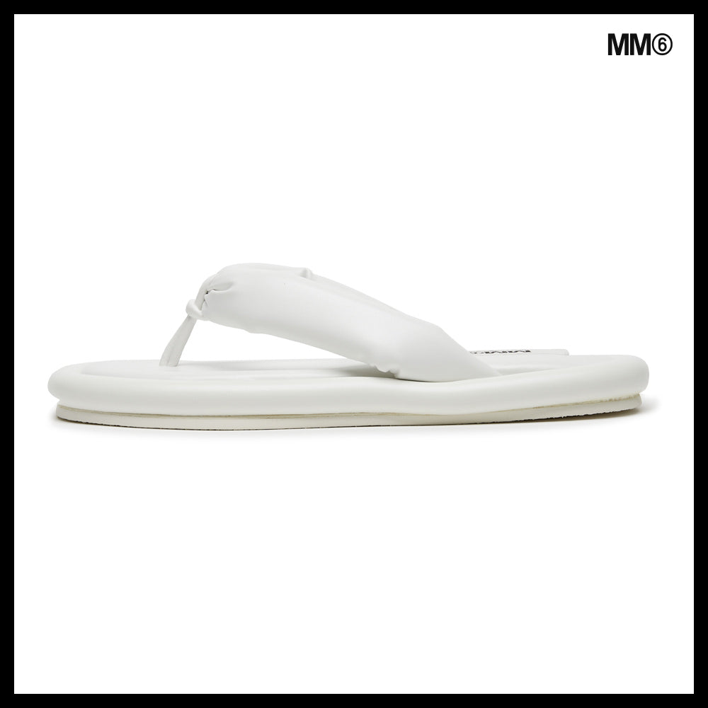 【MM6 Maison Margiela】Women's Padded White Sandals