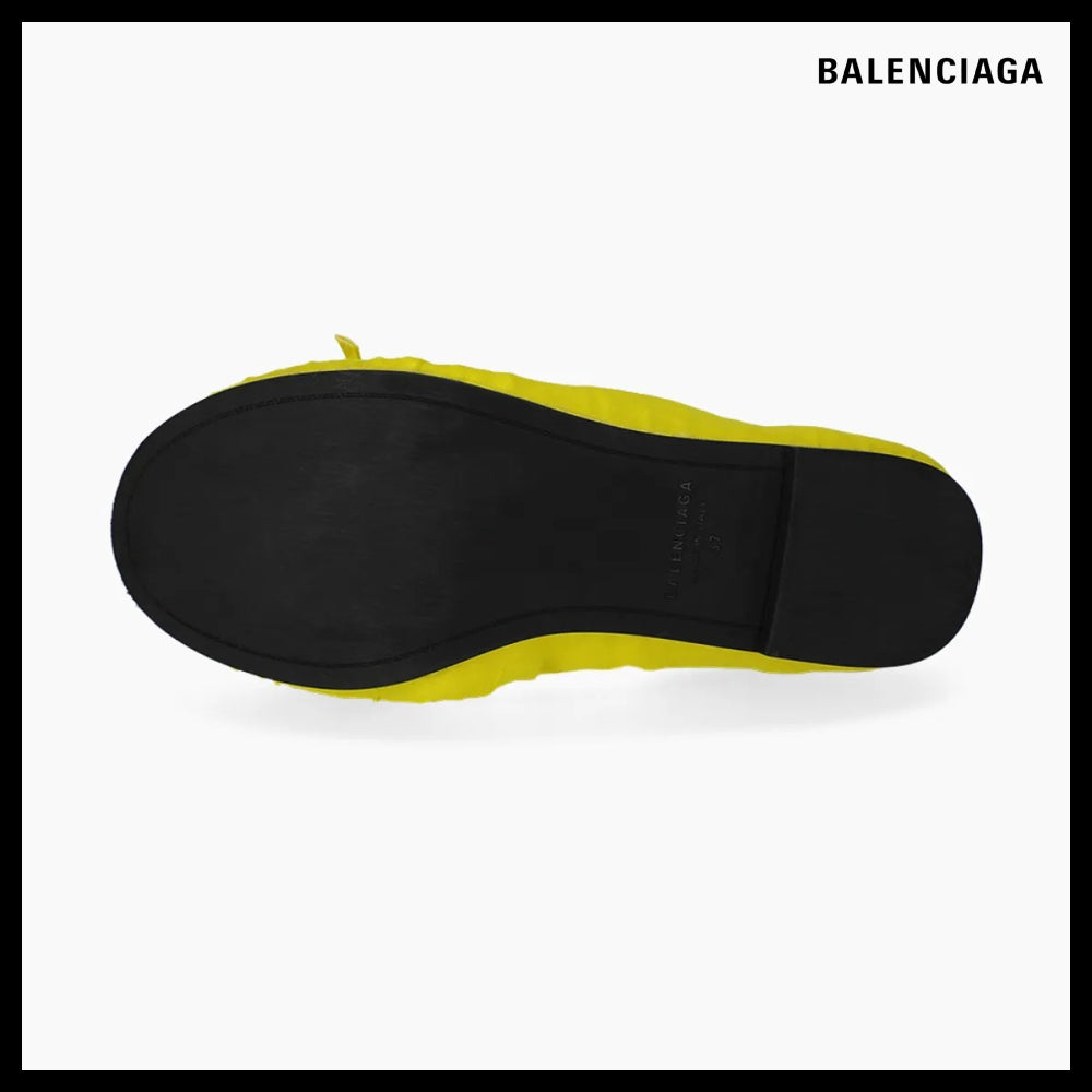 【BALENCIAGA】Leopold Flat Shoes - Yellow