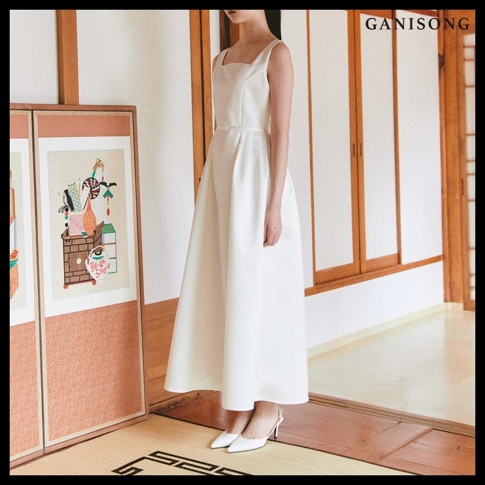 【GANISONG】Bridal Audrey Lady Dress White