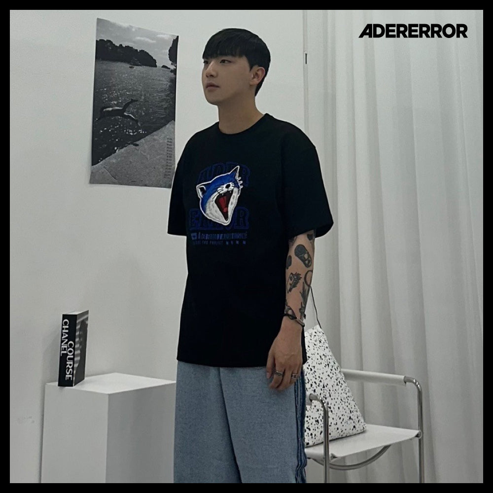 【Maison Kitsune x ADER ERROR】Yan Fox T-Shirt Black