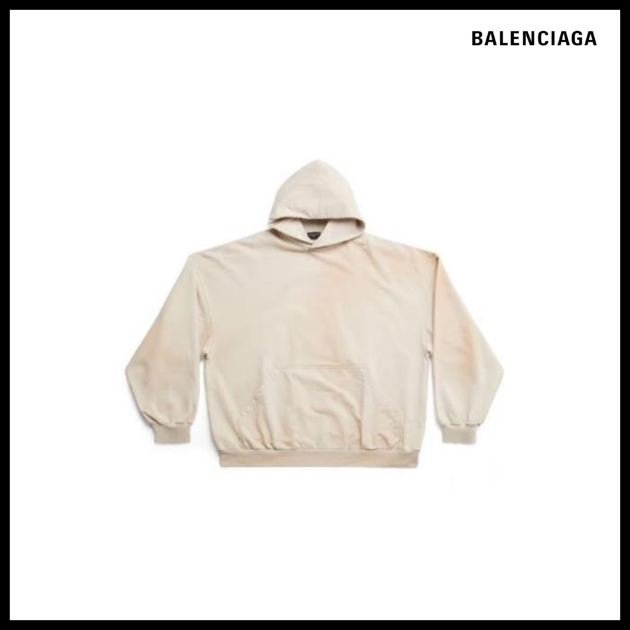 【BALENCIAGA】Oversized Hoodie Off White