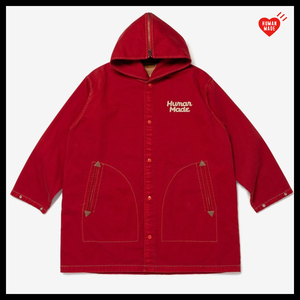 【HUMAN MADE】HOODED COAT RED