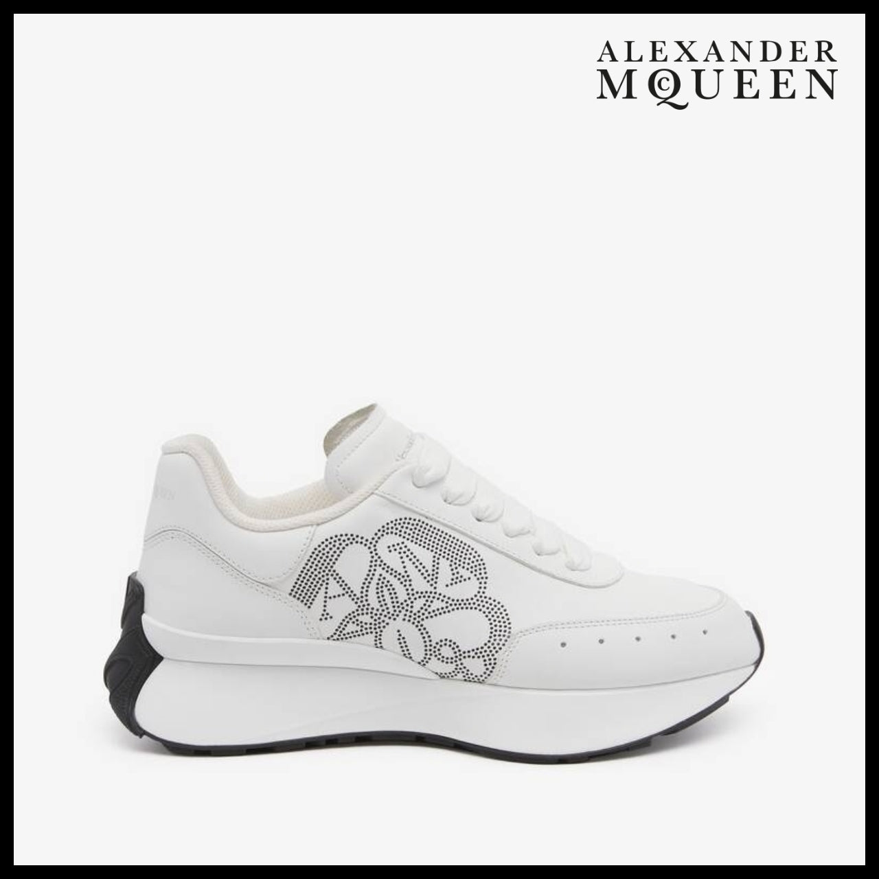 【Alexander Mcqueen】Sprint Runner White Silver Black