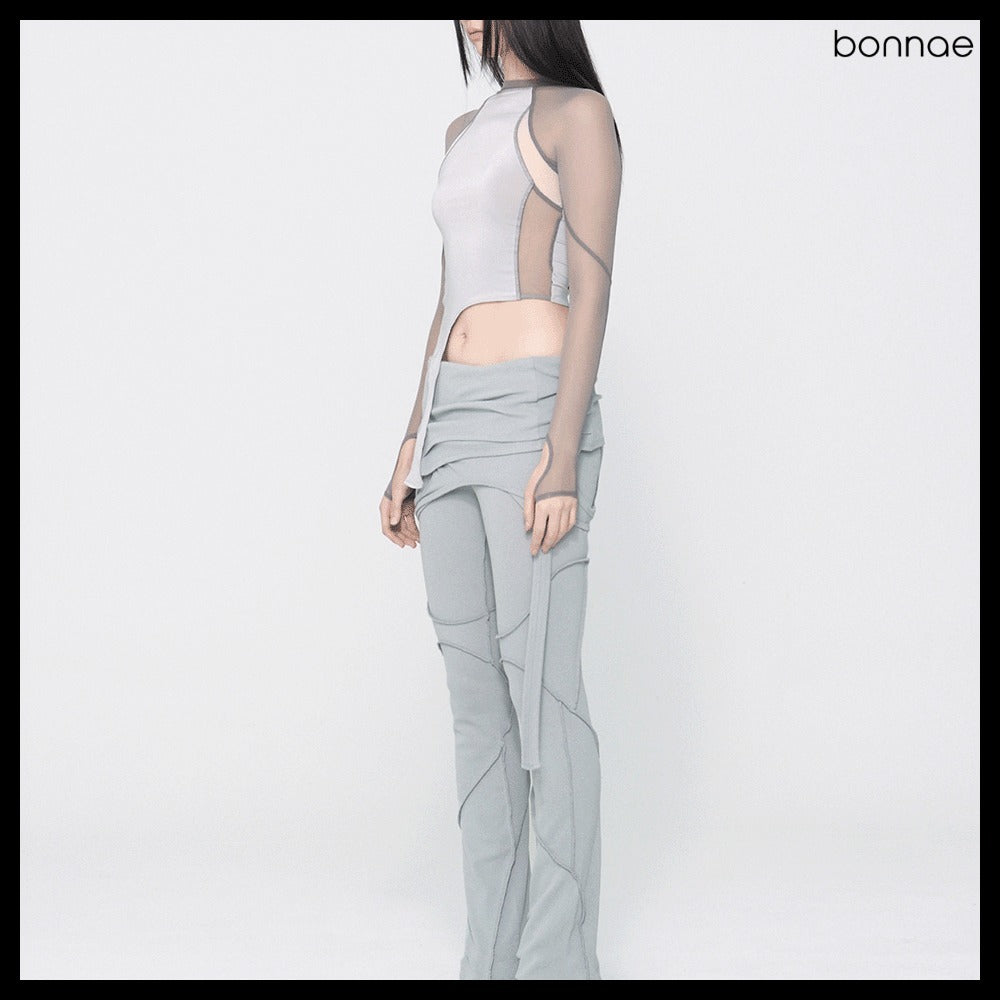 【Bonnae】Women's Mesh Top 2Colors