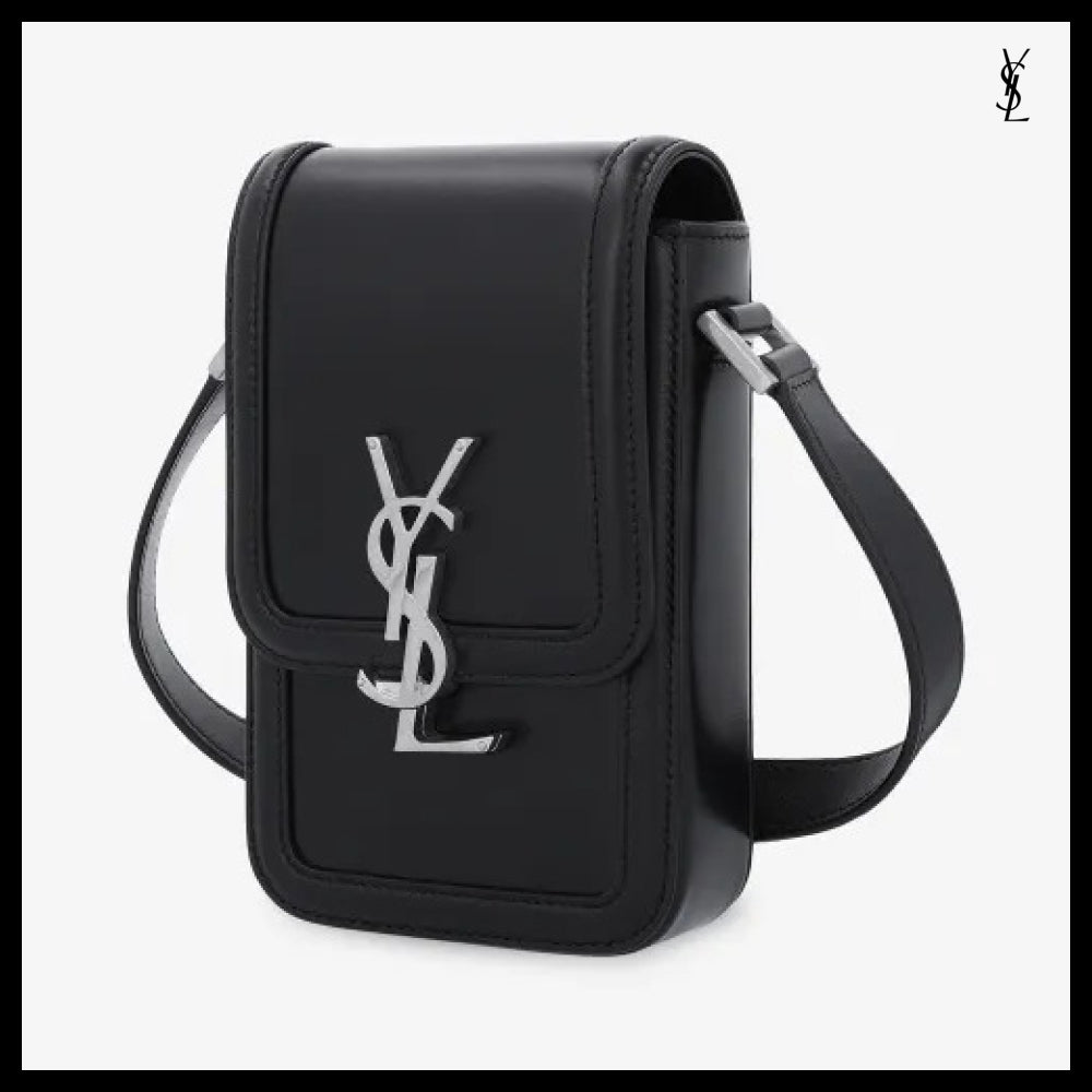 【Saint Laurent】Mini Monogram Solferino Crossbody Bag Black