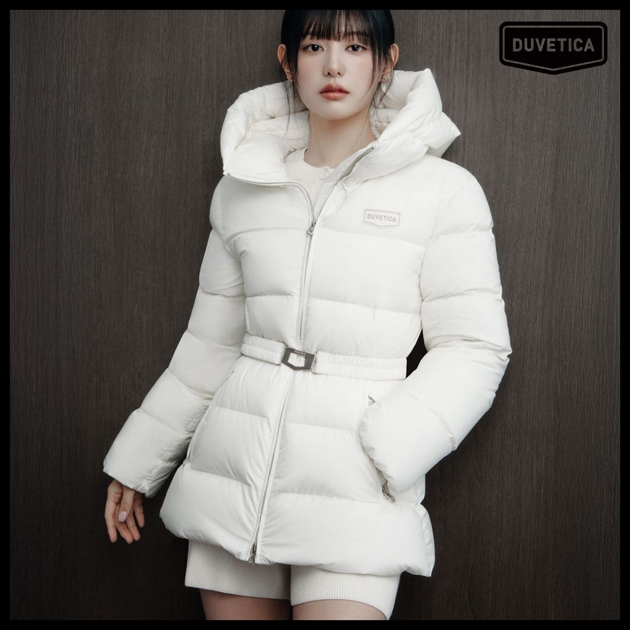 【DUVETICA】Maratea Mid - Cream Womens Down Jacket