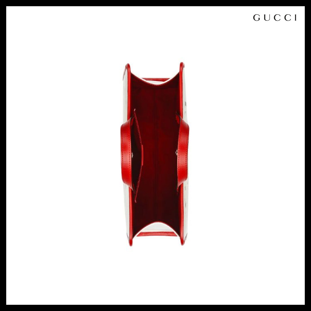 【Gucci X Peter Rabbit 】プリントキャンバス トートバッグ RED