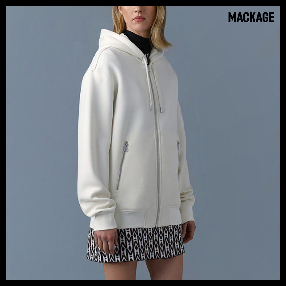 【Mackage】KRYS-ZP Chris ZP Hooded Zip-Up Cream