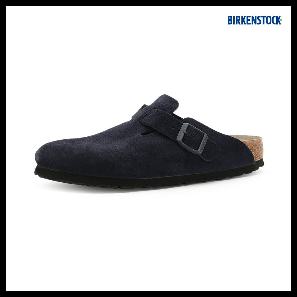 【BIRKENSTOCK】Boston BS Narrow Suede Leather Midnight