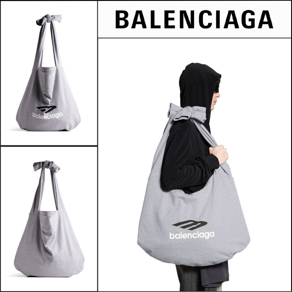 【BALENCIAGA】New Jersey Hobo Bag Grey