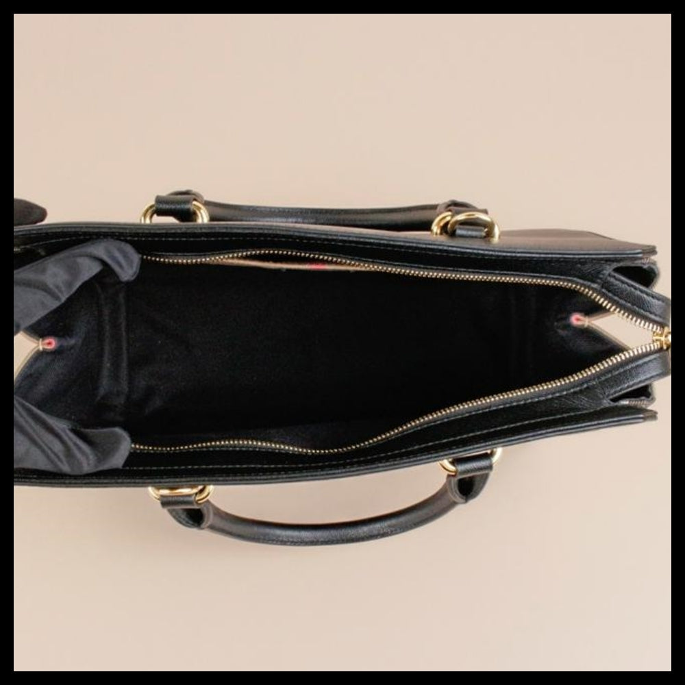 【Burberry】Banwell House Check Small Tote Bag Black