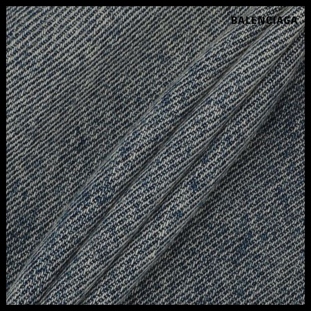 【BALENCIAGA】Low Crotch Denim Pants Blue Rust