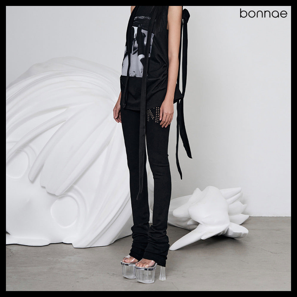 【Bonnae】Stacked Leggings 2Colors