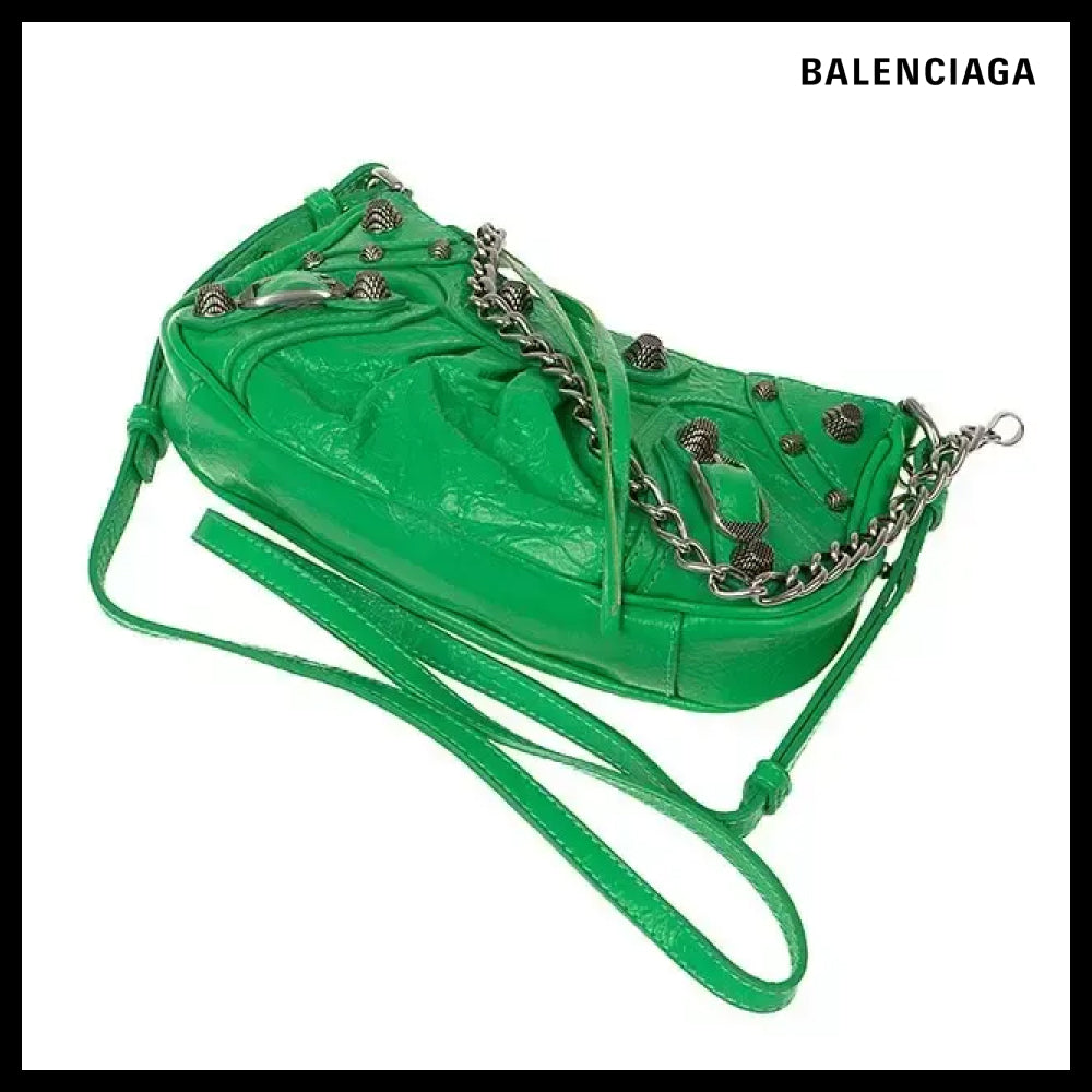 【BALENCIAGA】Le Cagole Chain Mini Women's Shoulder Bag