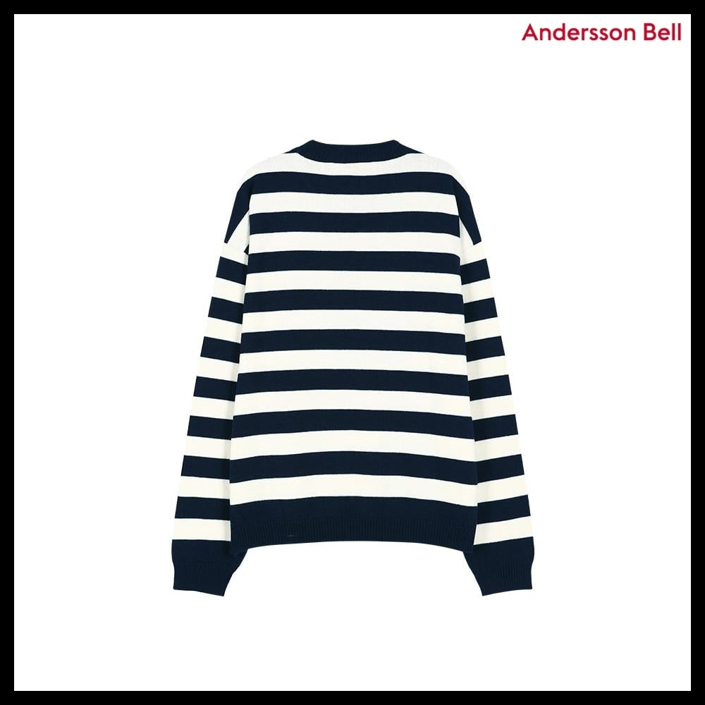 【ANDERSSON BELL】Boys Heart Message Crew-Neck Sweater