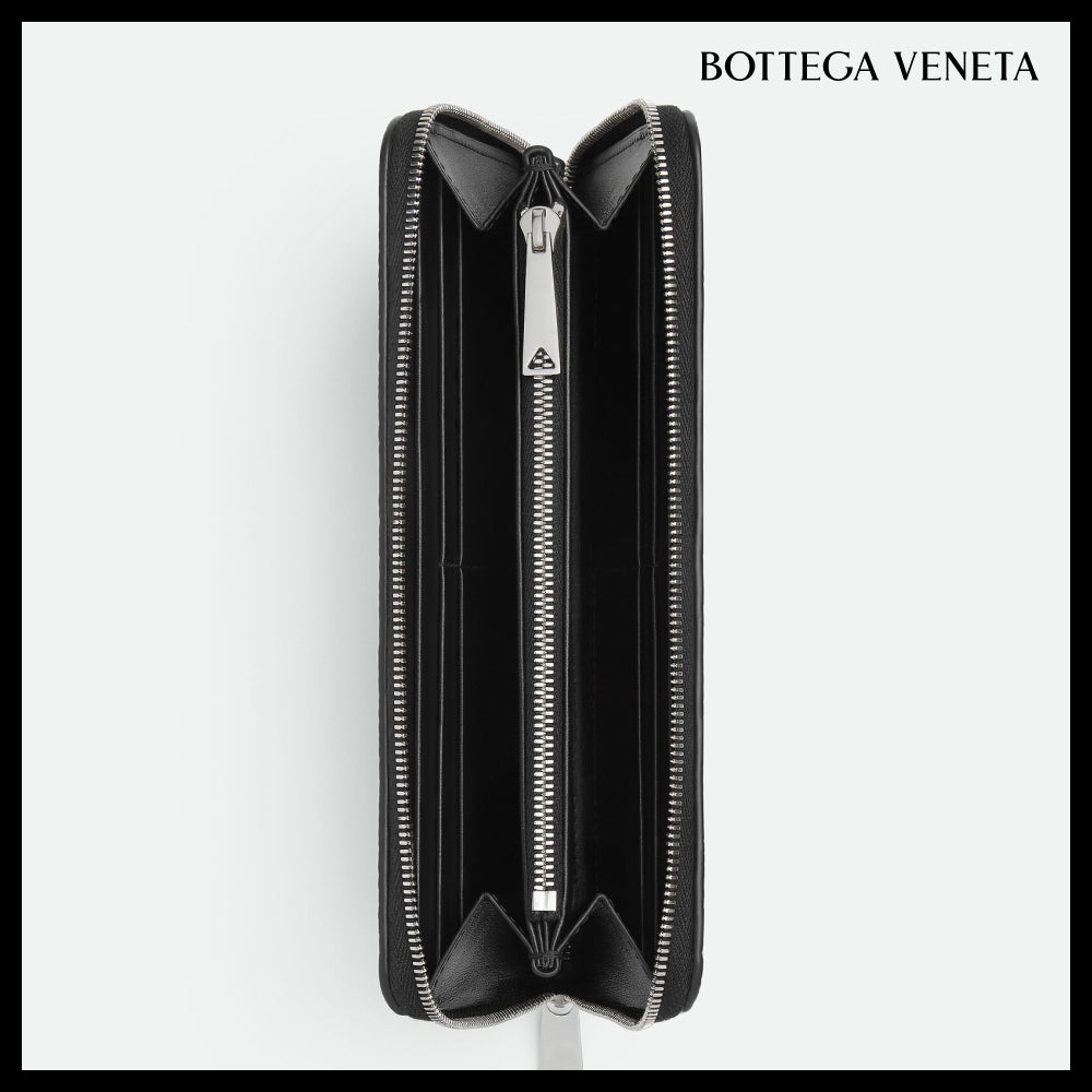 【韓国百貨店 BOTTEGA VENETA】Intrecciato Zip-Around Wallet
