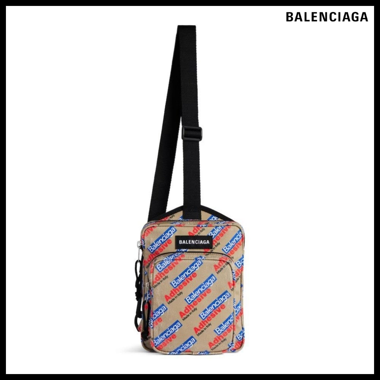 【BALENCIAGA】Explorer Crossbody Messenger Bag Multicolor