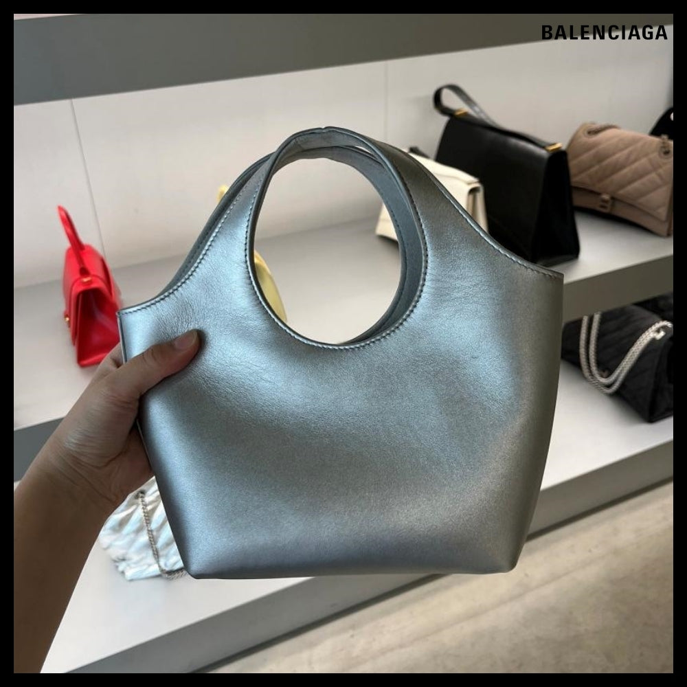 【BALENCIAGA】Mary-Kate XS Tote Bag Metallized