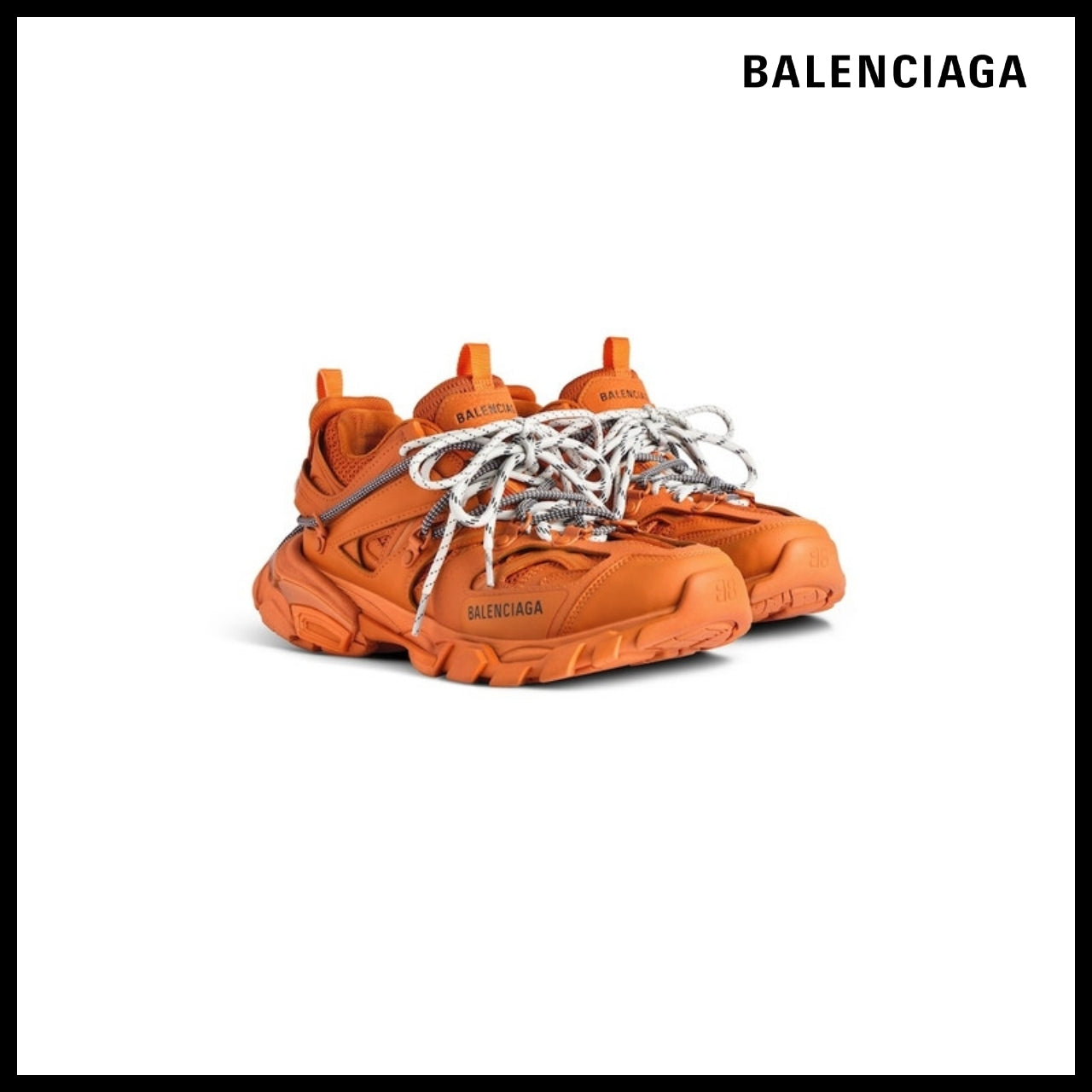 【BALENCIAGA】Men’s Track Trail Laces Sneaker in OrangeGrey