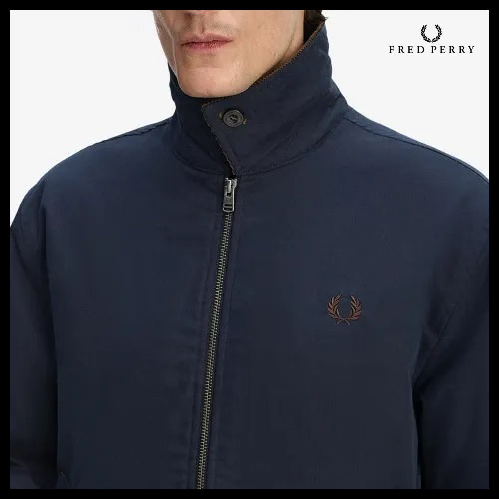 【FRED PERRY】Padded Zip-Through Jacket Navy