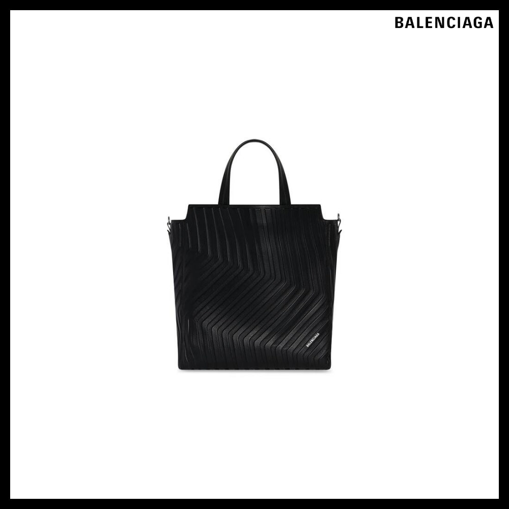 【BALENCIAGA】Car Medium North-South Tote Bag Black