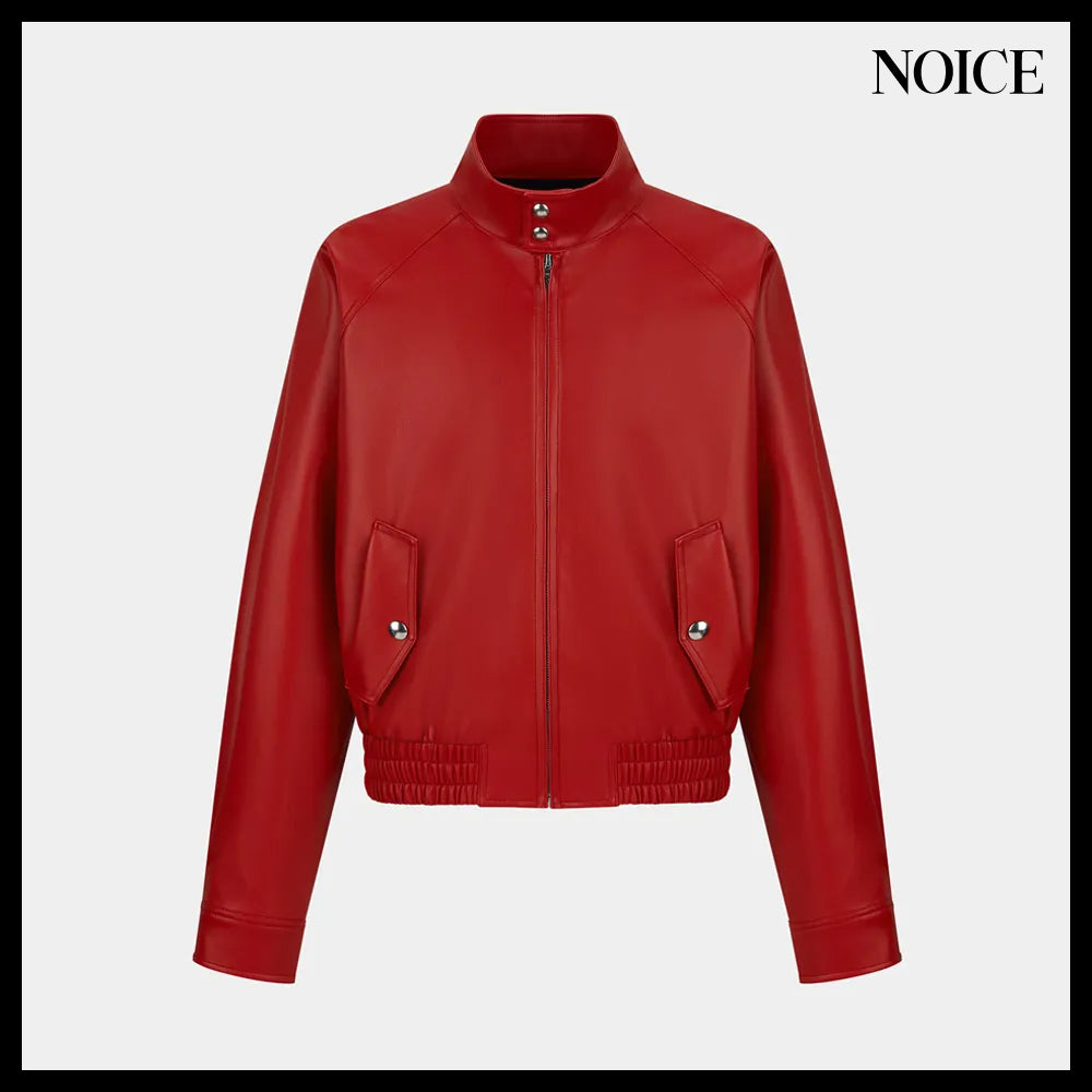 【NOICE】HARRIN ENGLISH FAUX LEATHER BLOUSON 2Colors