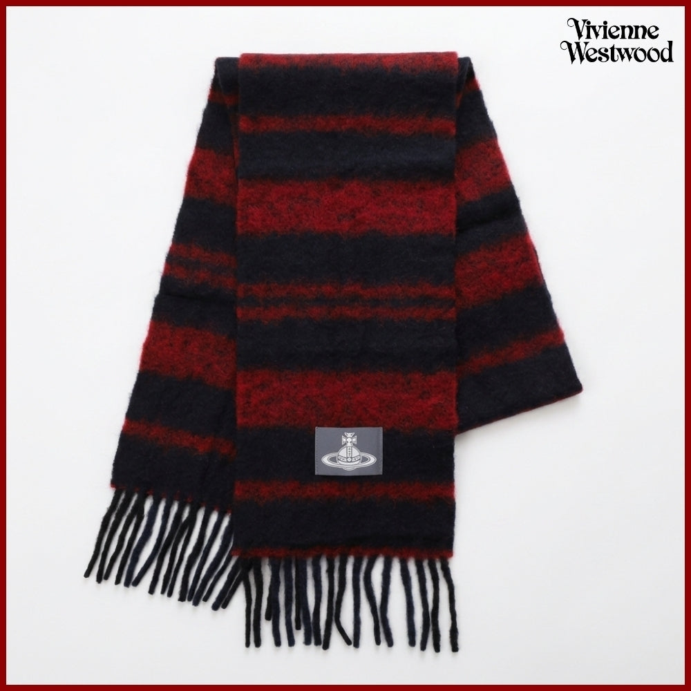 【Vivienne Westwood】 Chunky Stripe Knit Scarf