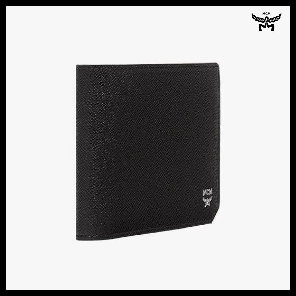 【MCM】New brick embossed leather card case wallet