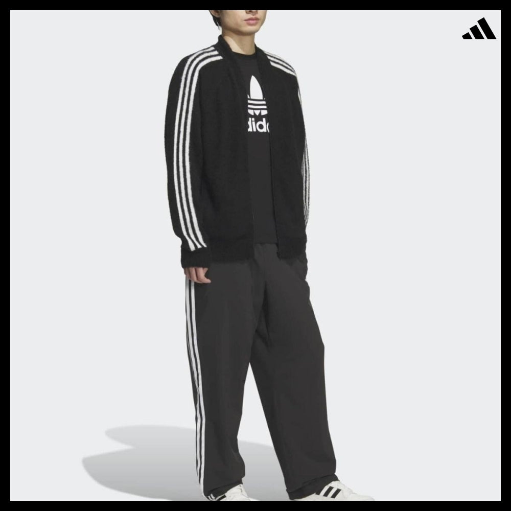 【ADIDAS】Knit Superstar Black Track Top Track Jacket