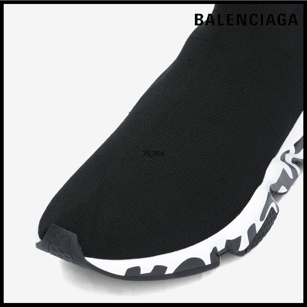 【BALENCIAGA】Speed Sneakers - Black/White