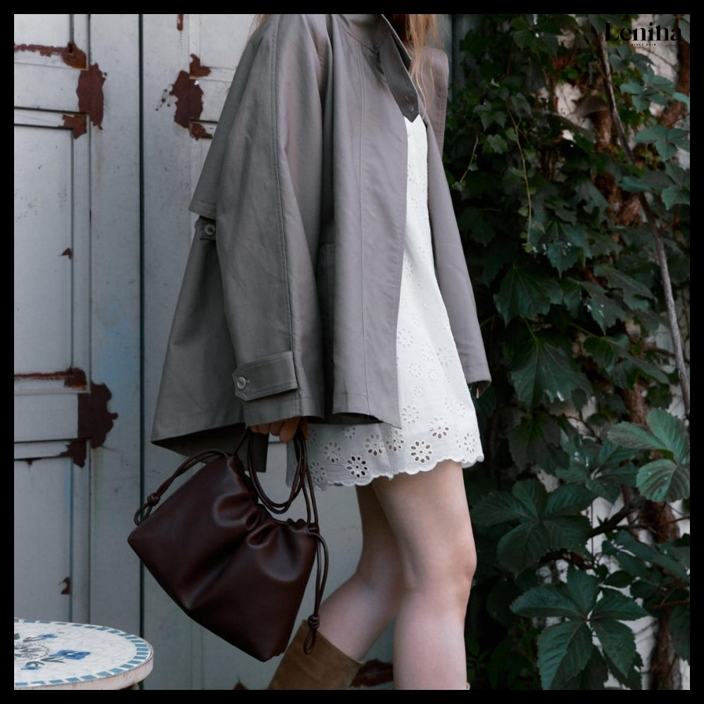 【LENINA】Floria Shoulder Cross Bag Mocha