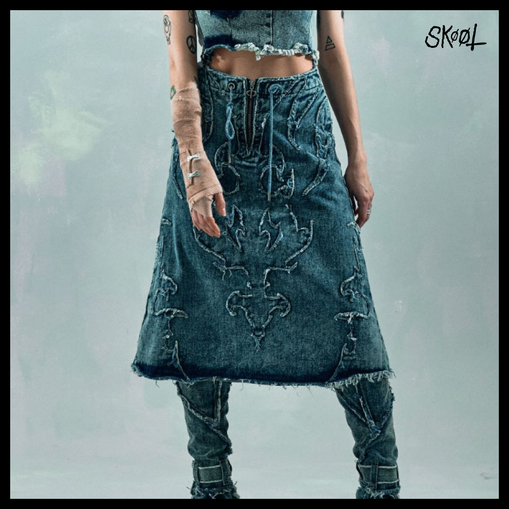 【SKOOT】DYNASTY DENIM SKIRT