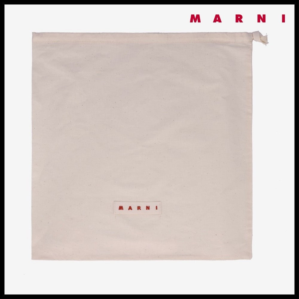 【MARNI】 マルニ バッグ BEAD LEATHER BACKPACK BLACK