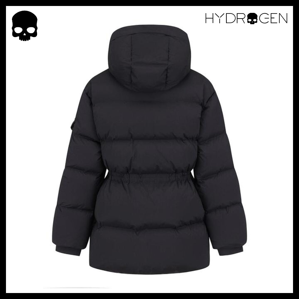 【HYDROGEN】WOMEN HELIUM RDS MID-LENGTH DOWN JACKET BLACK
