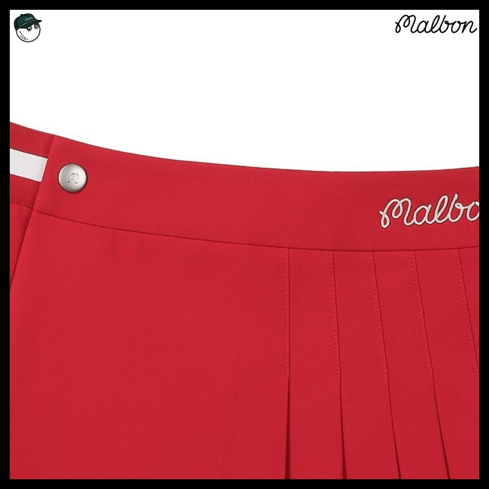 【Malbon Golf】Unbalanced Wrap Skirt WOMAN 3 Colors