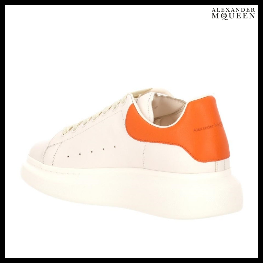 【Alexander Mcqueen】White Leather Sneakers