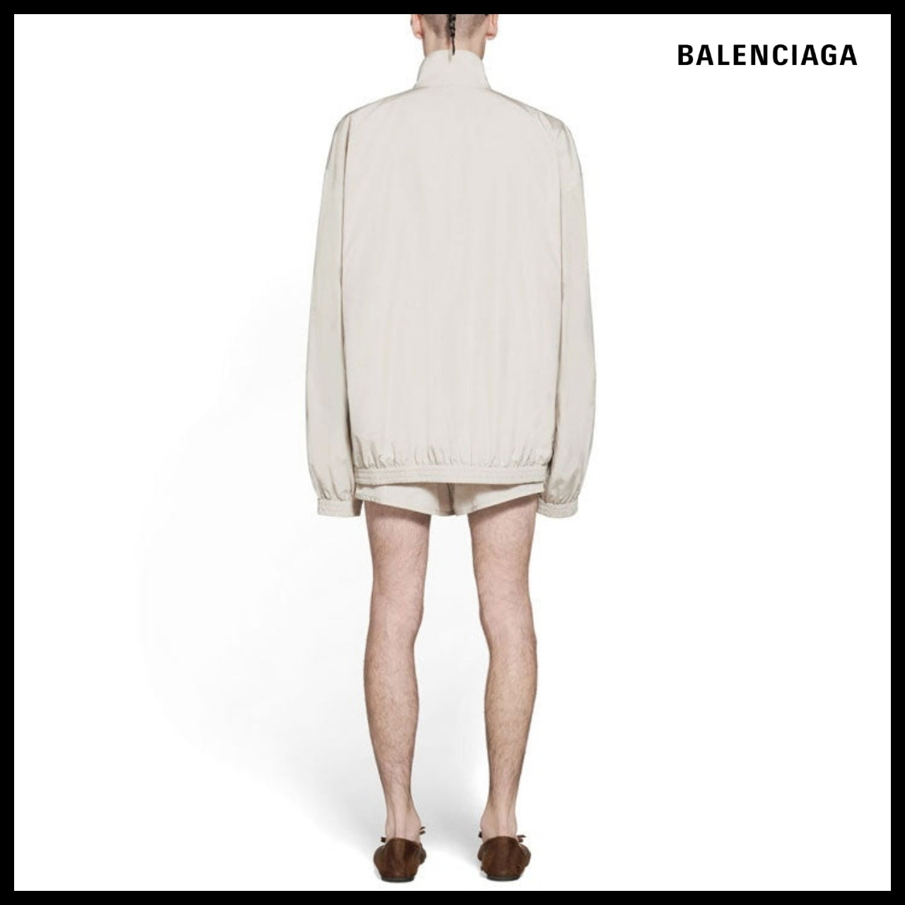 【BALENCIAGA】Minimal Tracksuit Jacket Beige