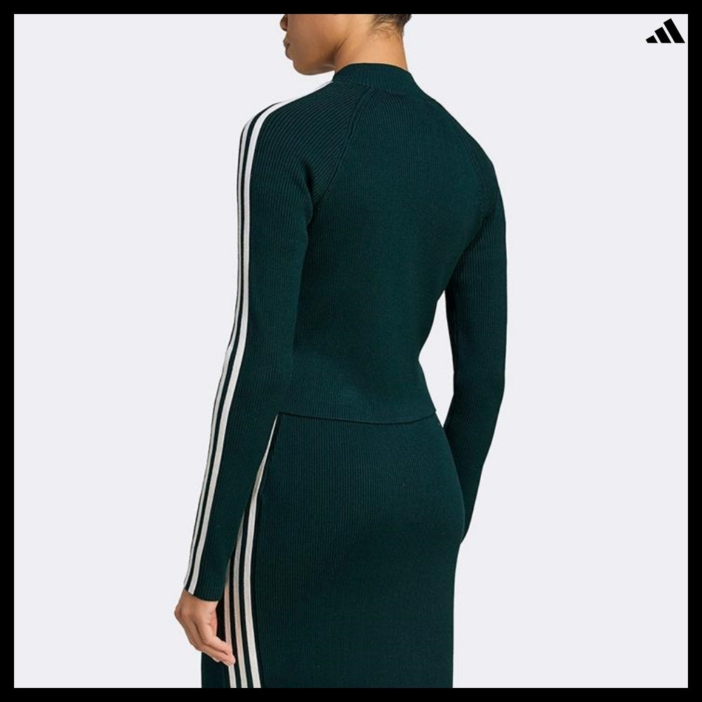 【ADIDAS】Adicolor 3-Stripes Slim Knit Track Top JY2599
