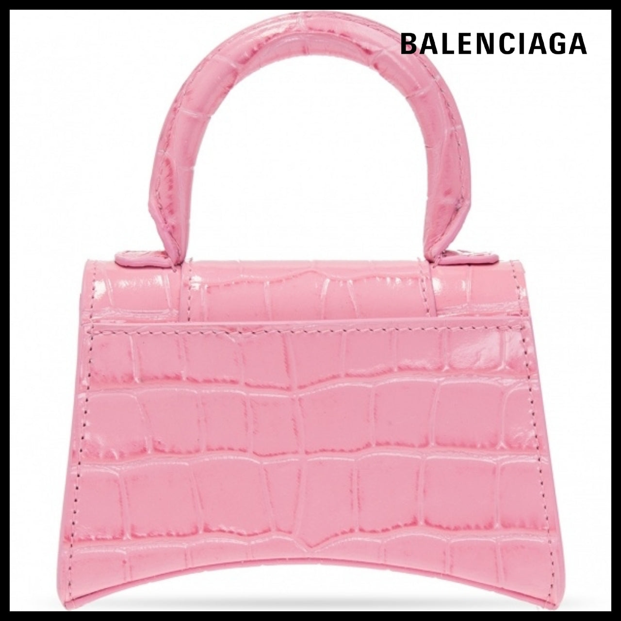 【BALENCIAGA】Hourglass Mini Bag With Strap Pink