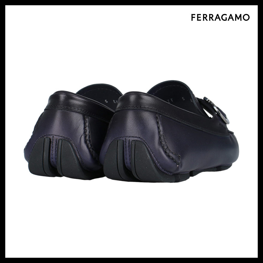 【FERRAGAMO】 Gancini Driving Loafers 0774655