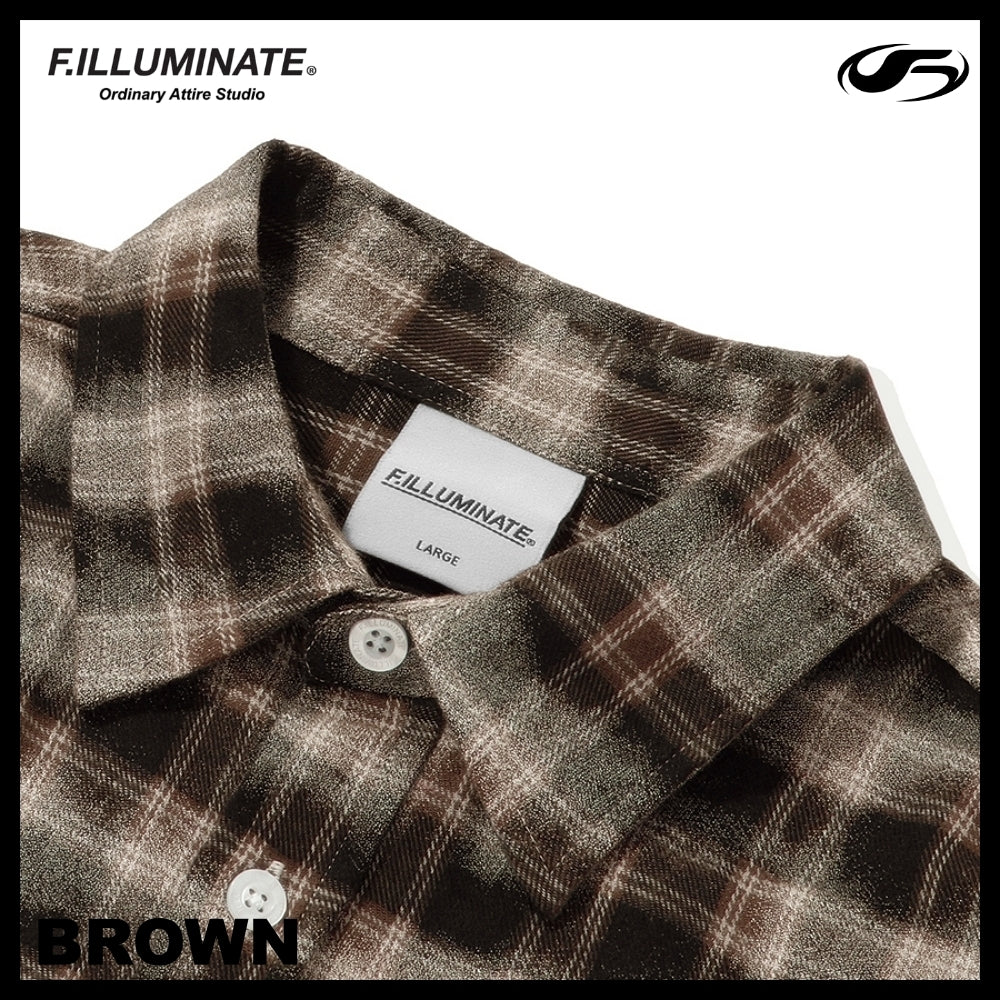 【FILLUMINATE】OVERFIT DAMAGE WASHED CHECK SHIRT 2COLOR