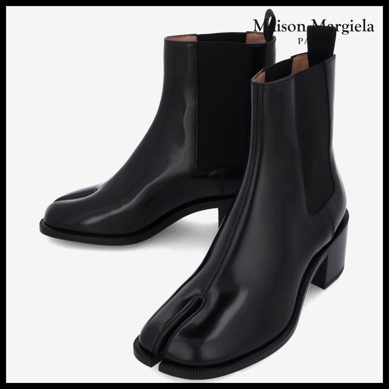 【Maison Margiela】Tabi City Chelsea Boots Black