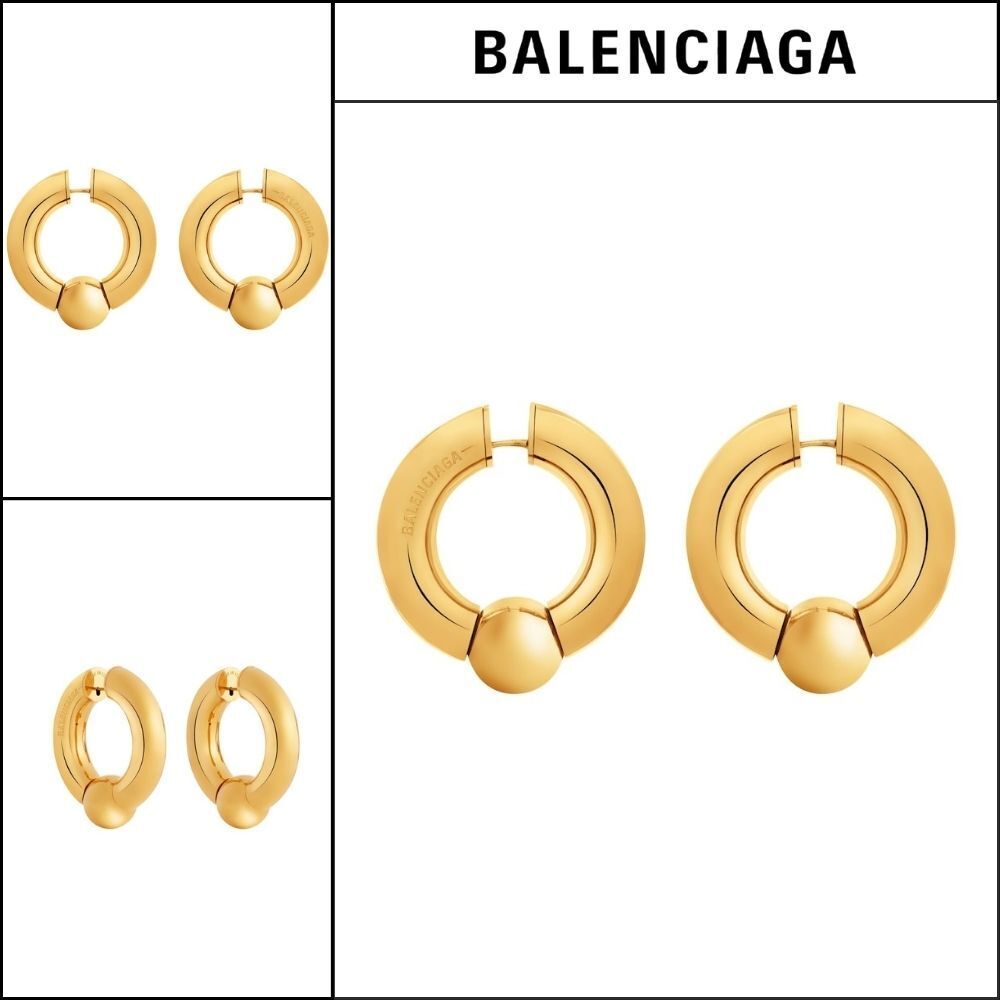 ★BALENCIAGAアウトレット セール ★Mega Earrings in Gold