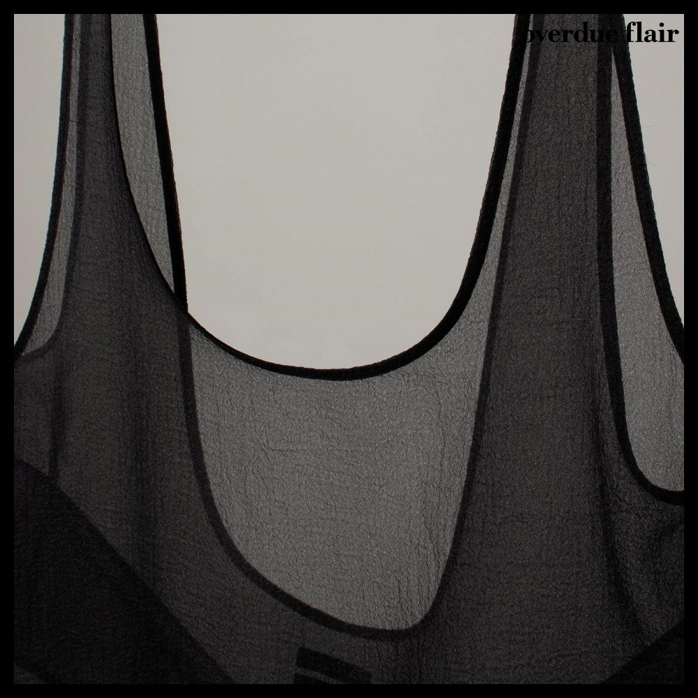 【OVERDUE FLAIR】ORGANZA BALLOON MINI DRESS 2colors