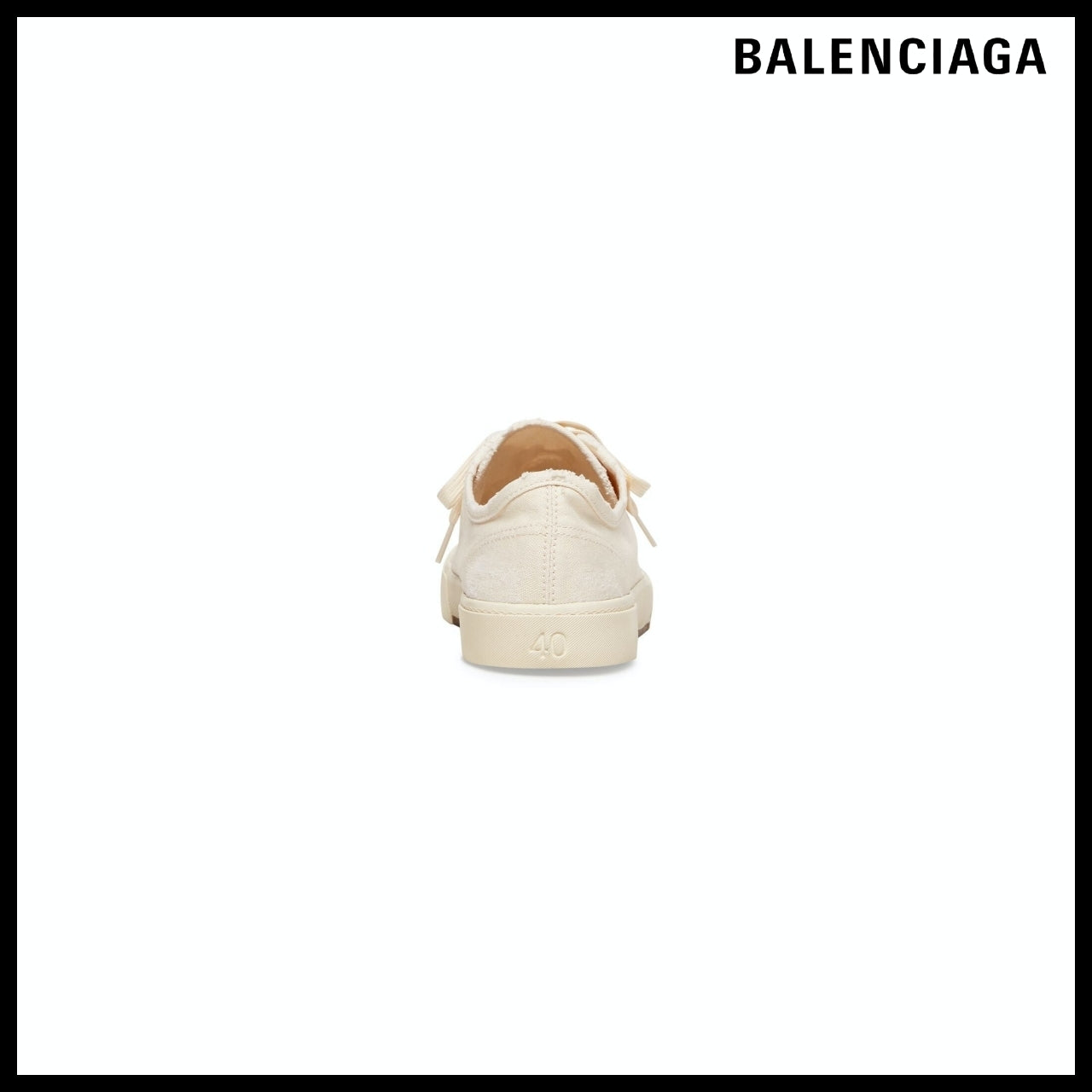 【BALENCIAGA】Paris Low Top Sneaker White Destroyed Cotton