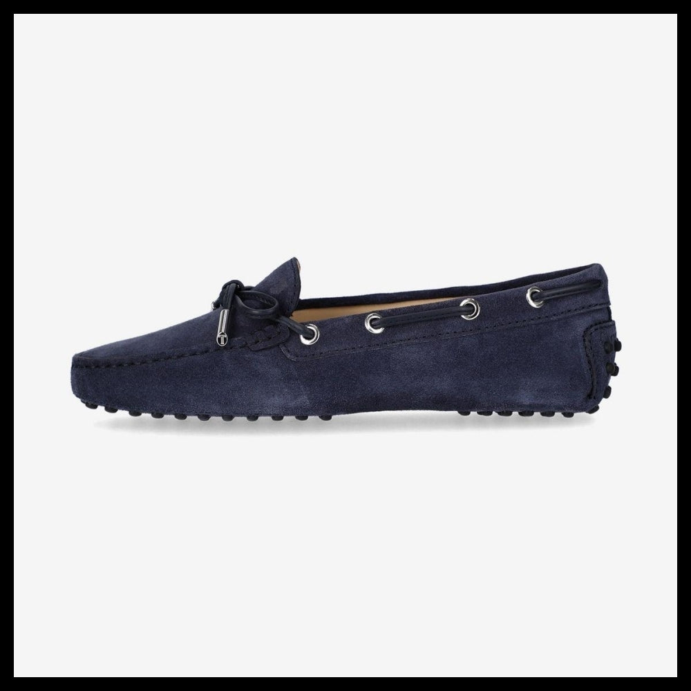 【TOD'S】Gommino Suede Driving Loafers Navy