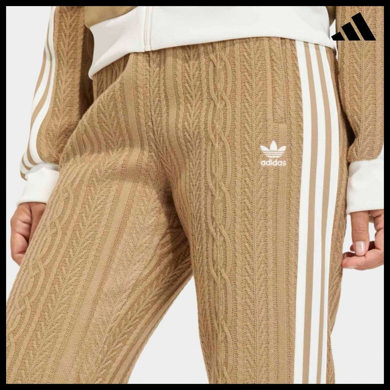 【ADIDAS】Knit Beckenbauer Brown Track Pants