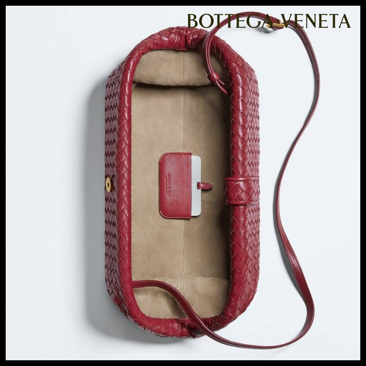 【韓国百貨店 BOTTEGA VENETA】Lauren 1979 Clutch Bag Lava Red